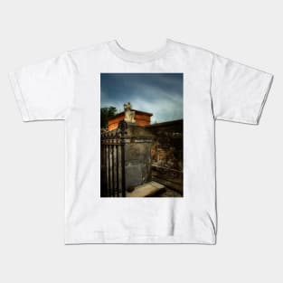 A Fence A Wall and A Headless Angel Kids T-Shirt